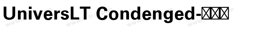 UniversLT Condenged字体转换